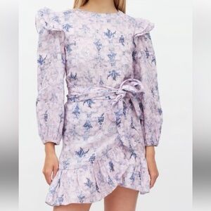 Isabel Marant linen lavender wrap dress size 36